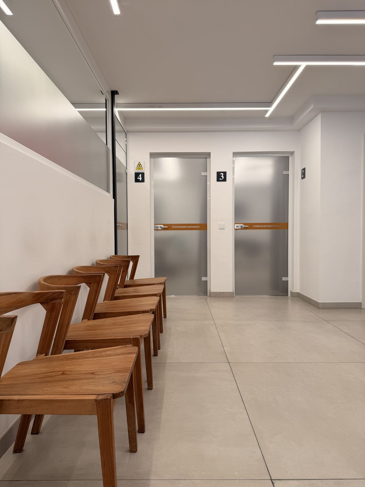 Treatment room corridor at Demajo Medical, Mellieħa